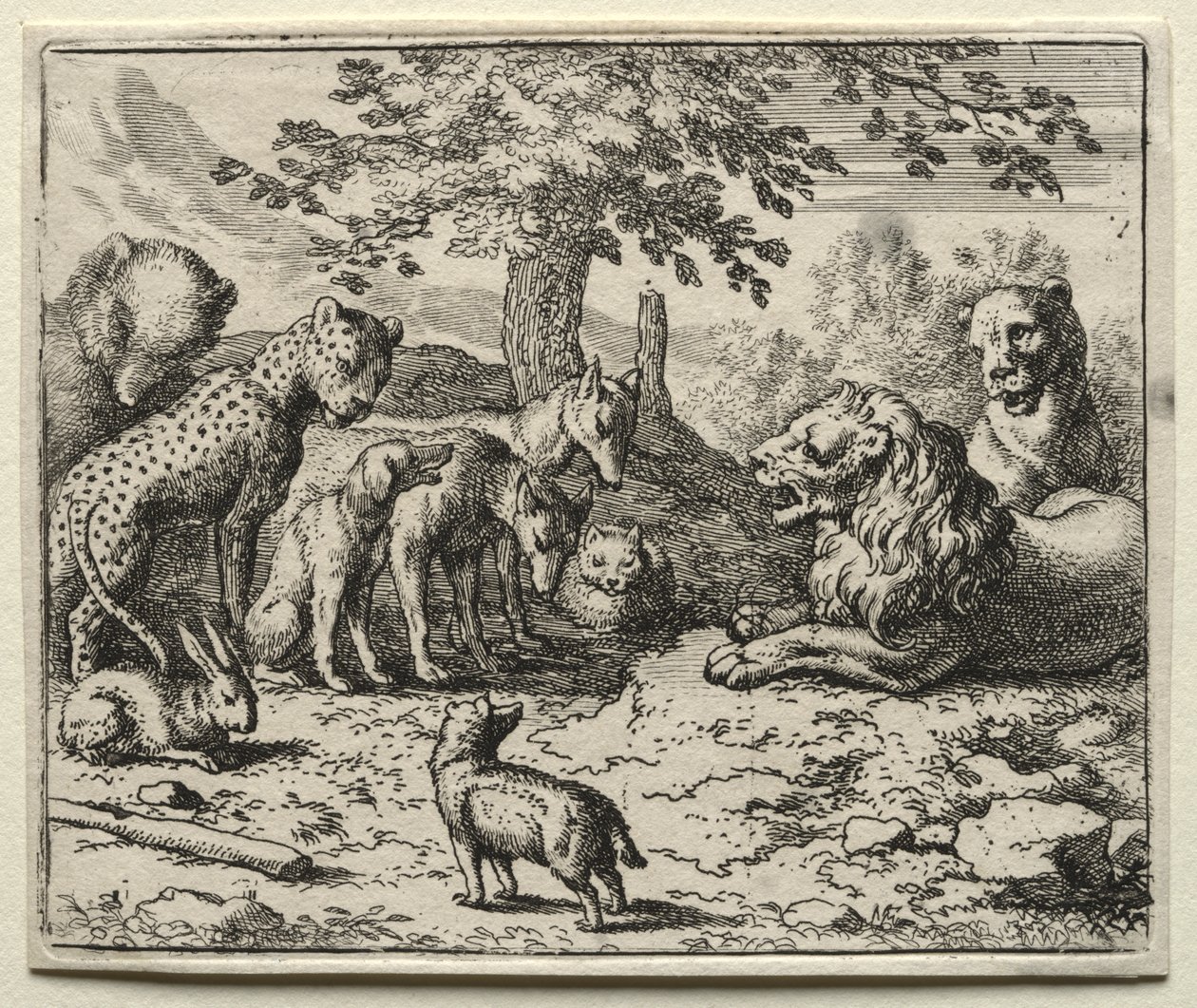 Renard le Goupil : Le Conseil du Lion - Allart van Everdingen