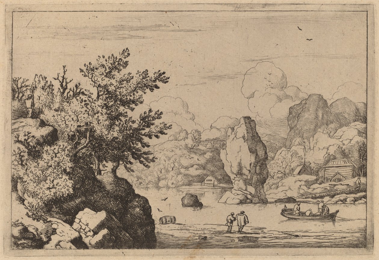Roche au milieu d