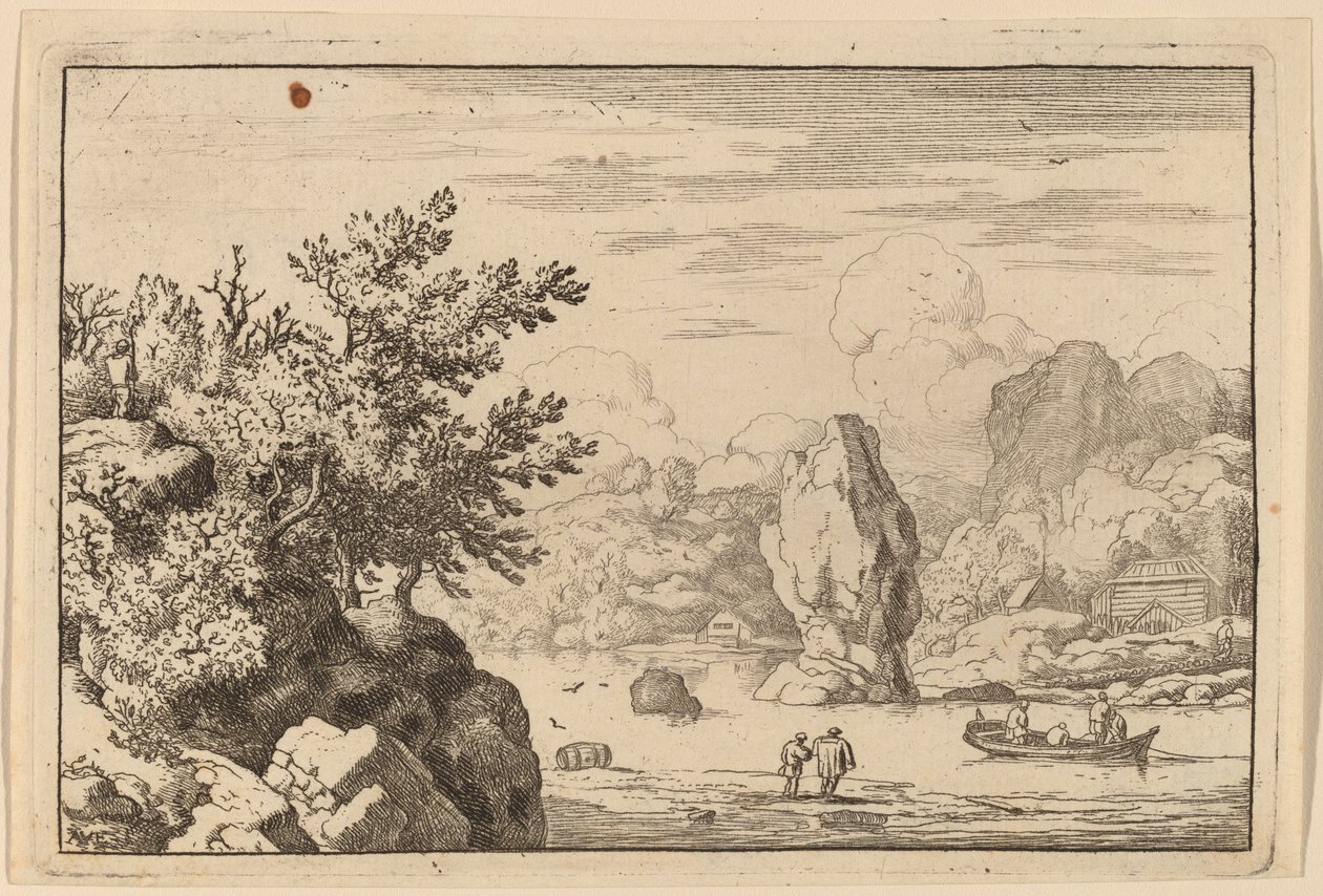 Roche au milieu d