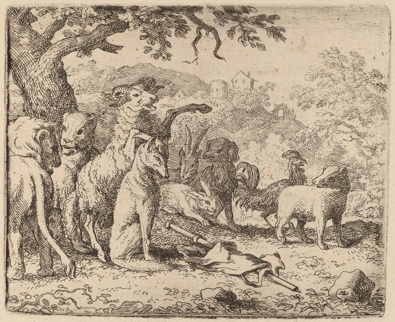 Le bélier bénit Reynard - Allart van Everdingen