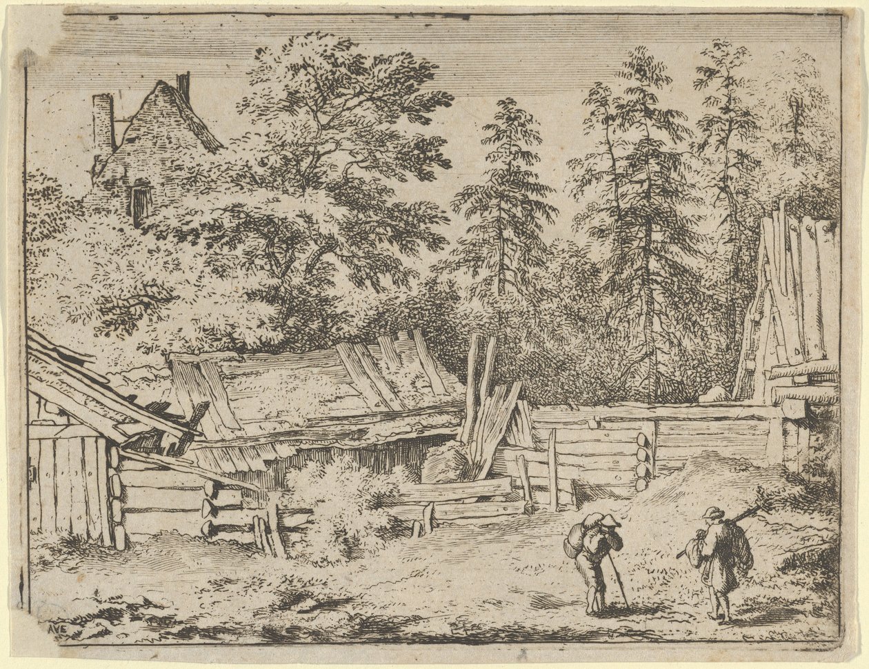 Les Trois Cottages - Allart van Everdingen