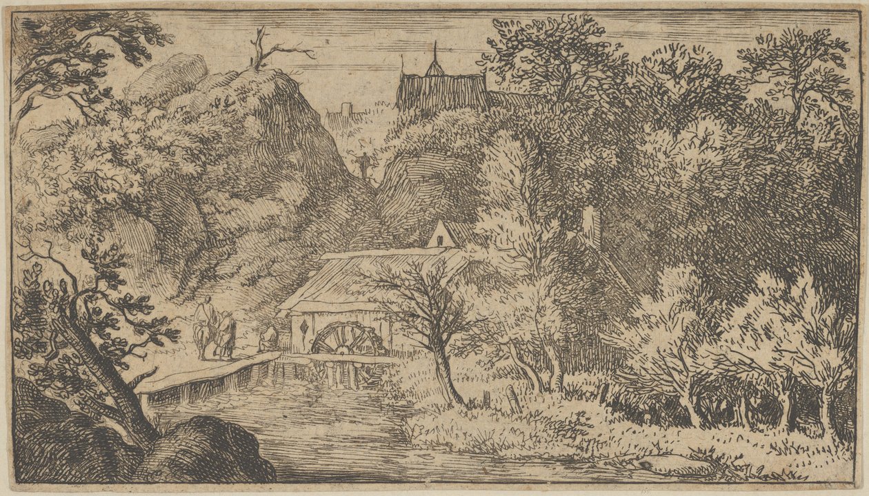 Le Moulin à eau au pied de la montagne - Allart van Everdingen