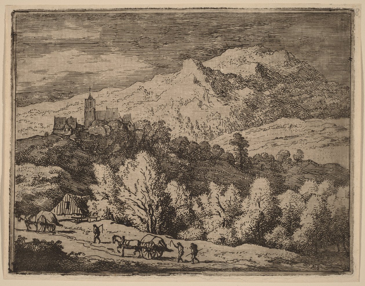 Deux charrettes - Allart van Everdingen