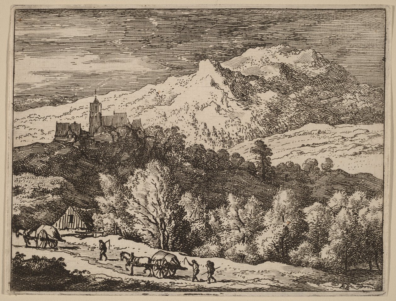 Deux charrettes - Allart van Everdingen