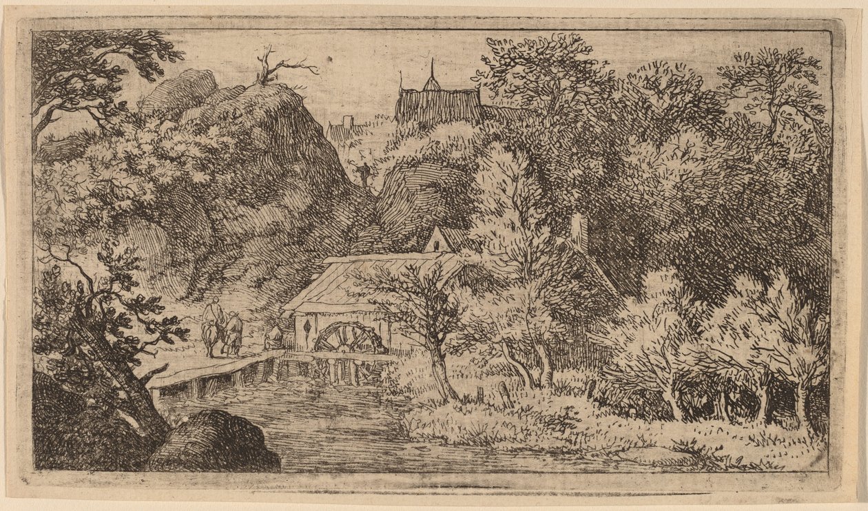 Moulin à eau au pied d