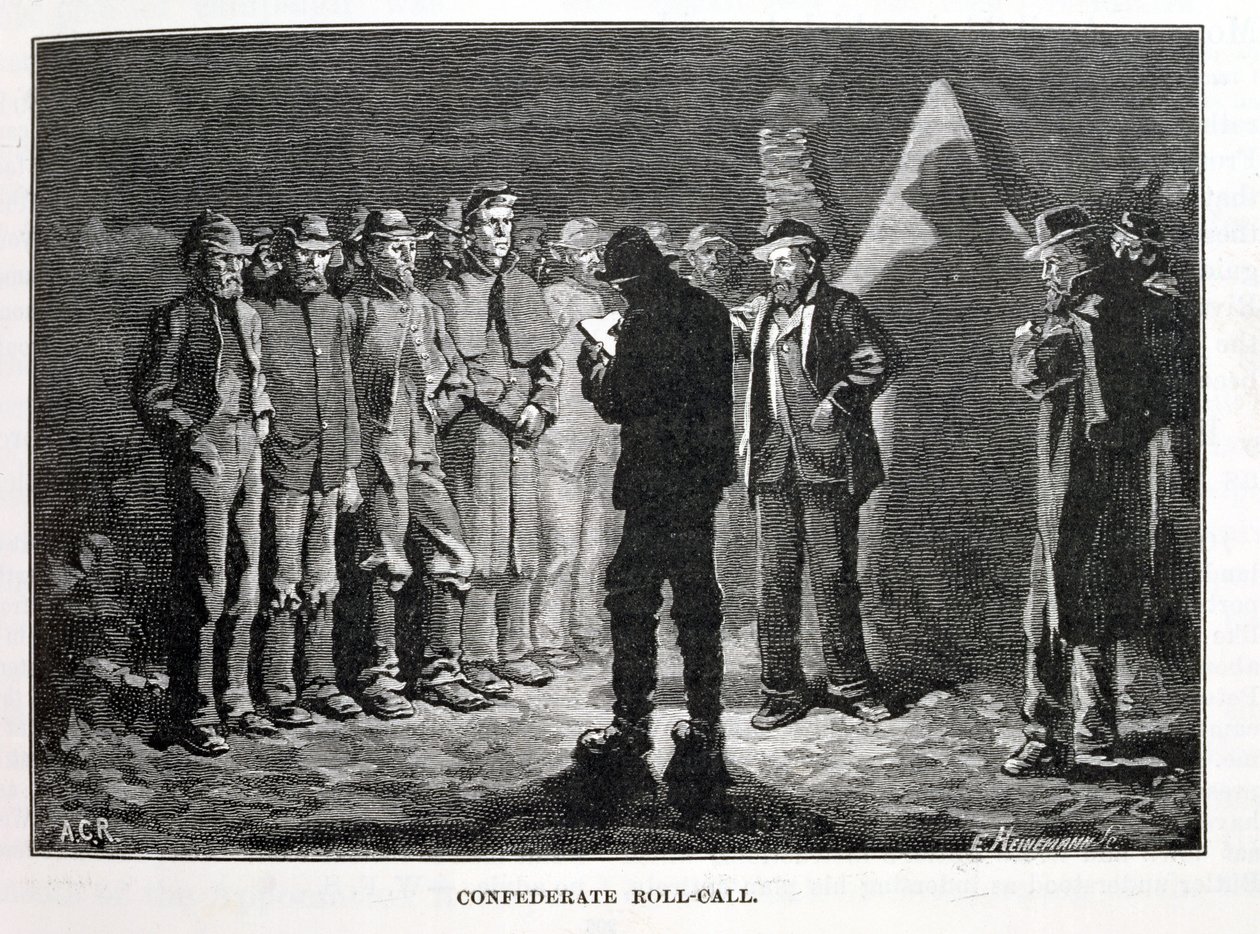 Appel des Confédérés, gravé par Ernst Heinemann (1848-1912), illustration de 