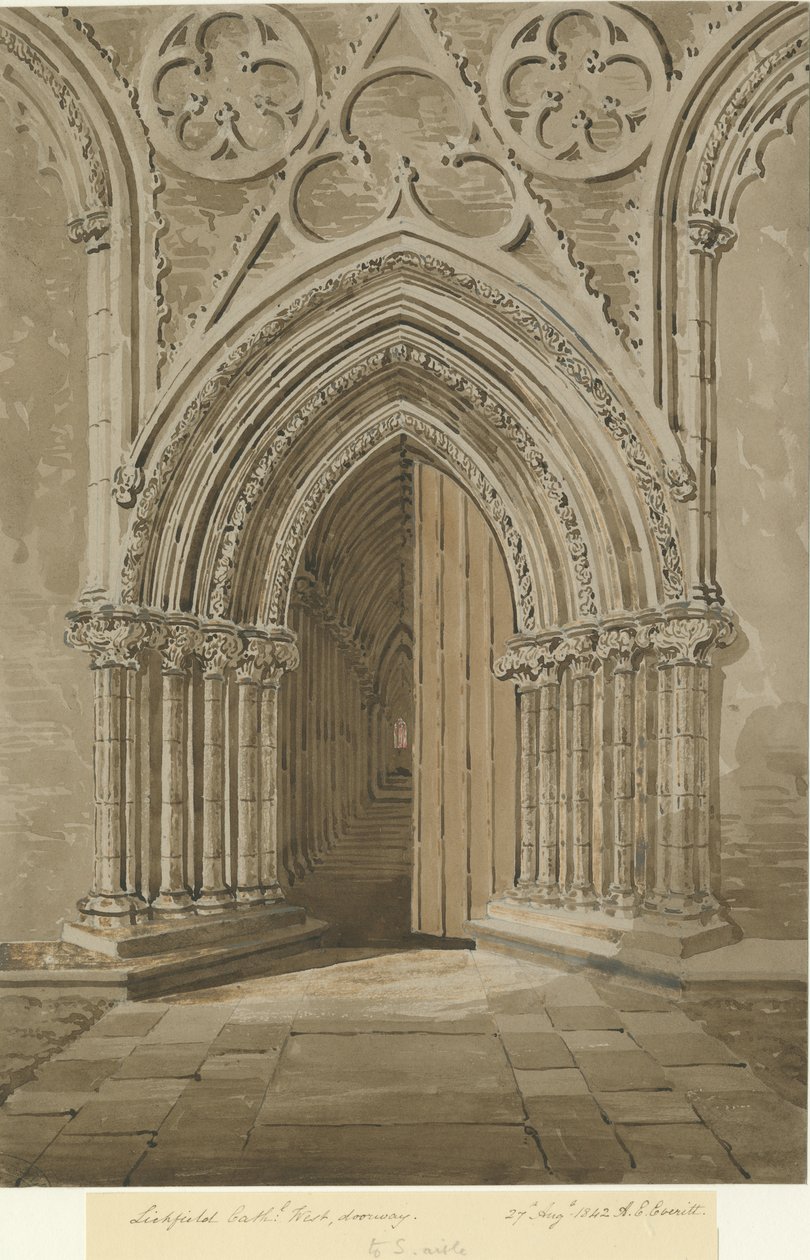 Cathédrale de Lichfield - Porte Ouest - Allen Edward Everitt