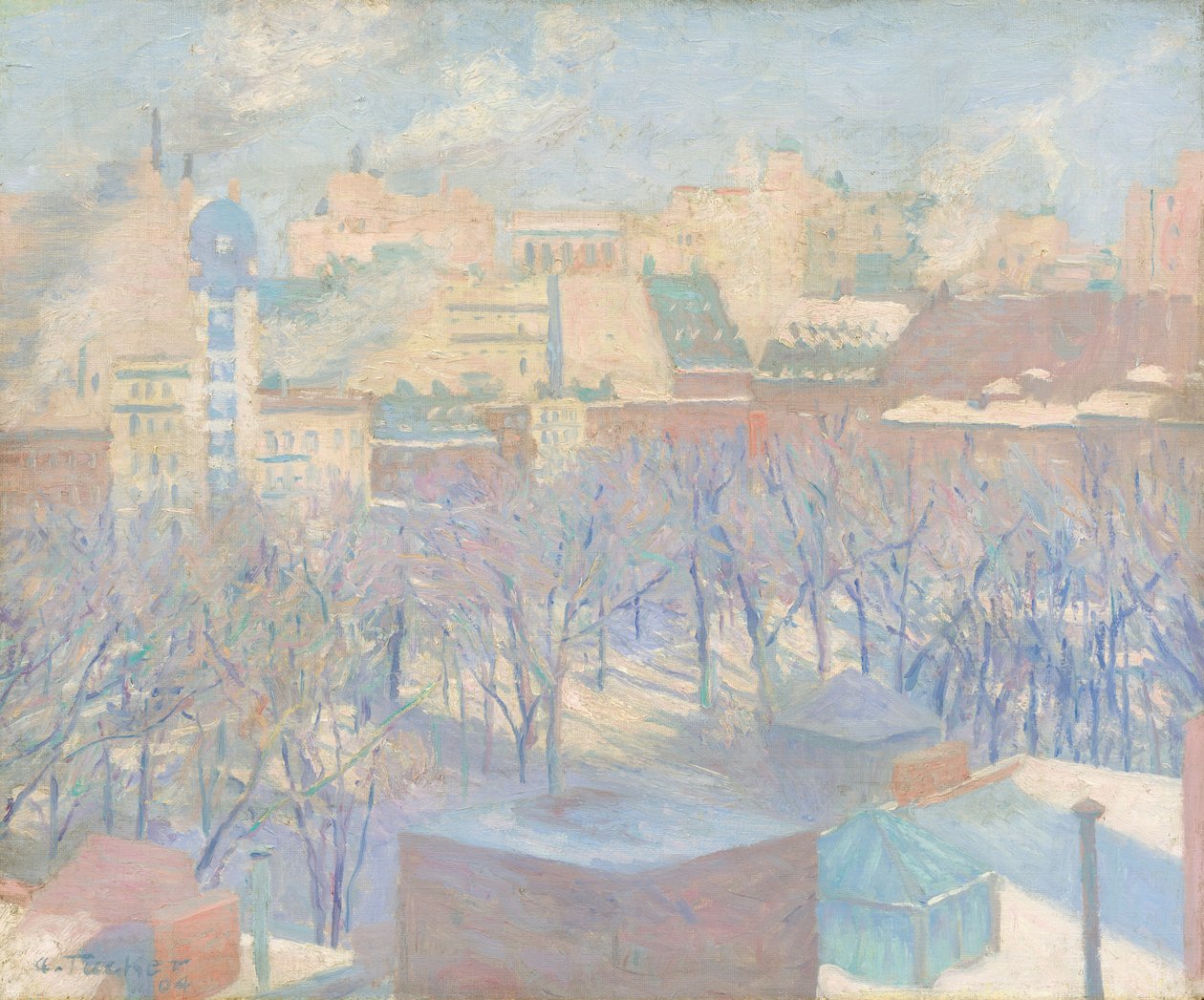 Madison Square, neige - Allen Tucker