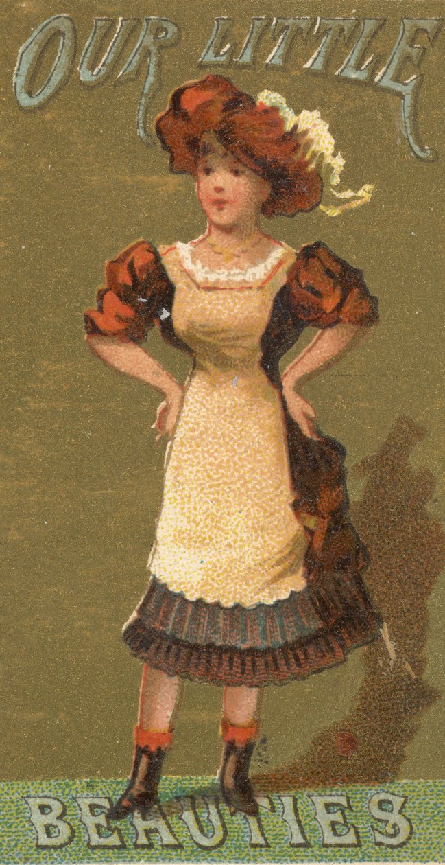 De la série Filles et Enfants N58 promouvant les cigarettes Our Little Beauties pour Alle..., 1887 - Allen and Ginter