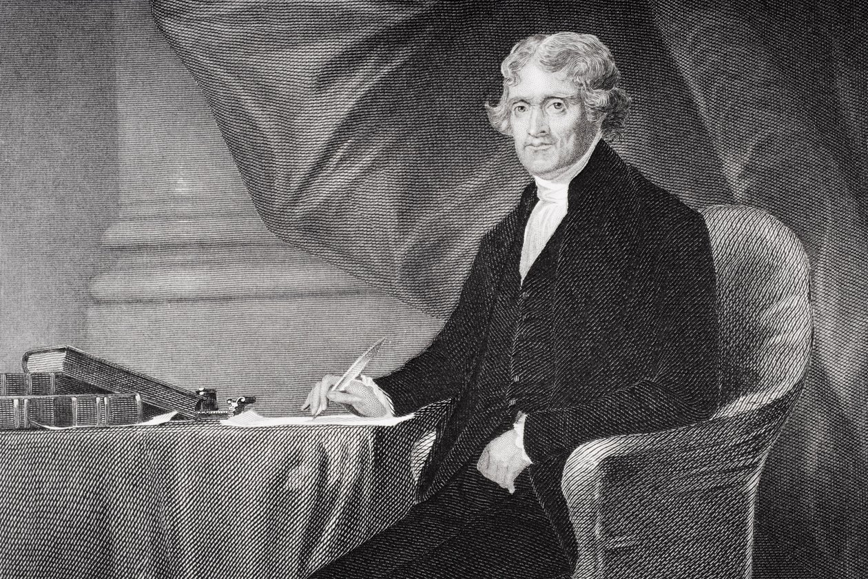Portrait de Thomas Jefferson (1743-1826) (détail) - Alonzo Chappel