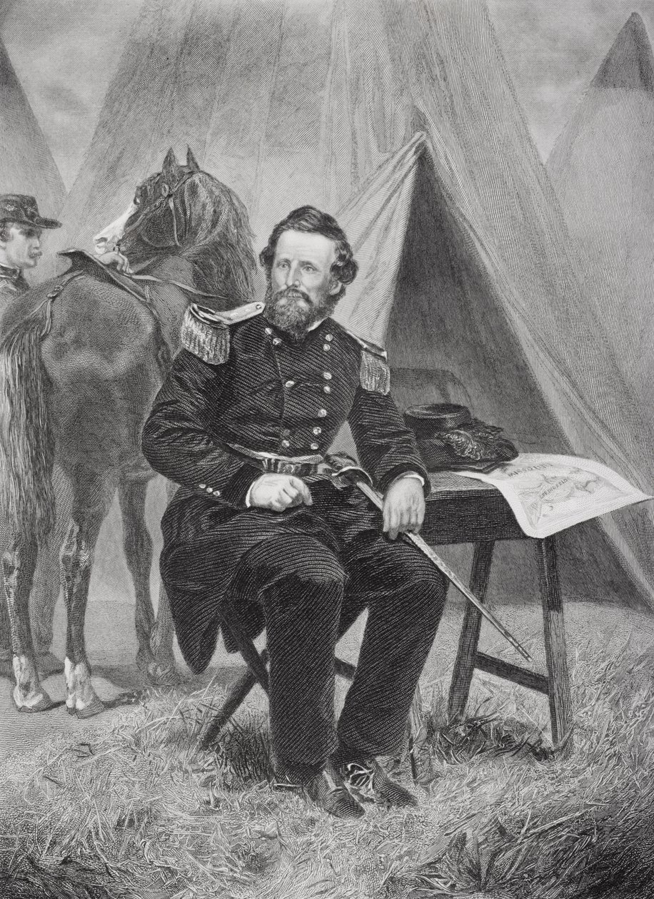 Portrait de Nathaniel Lyon (1818-61) - Alonzo Chappel