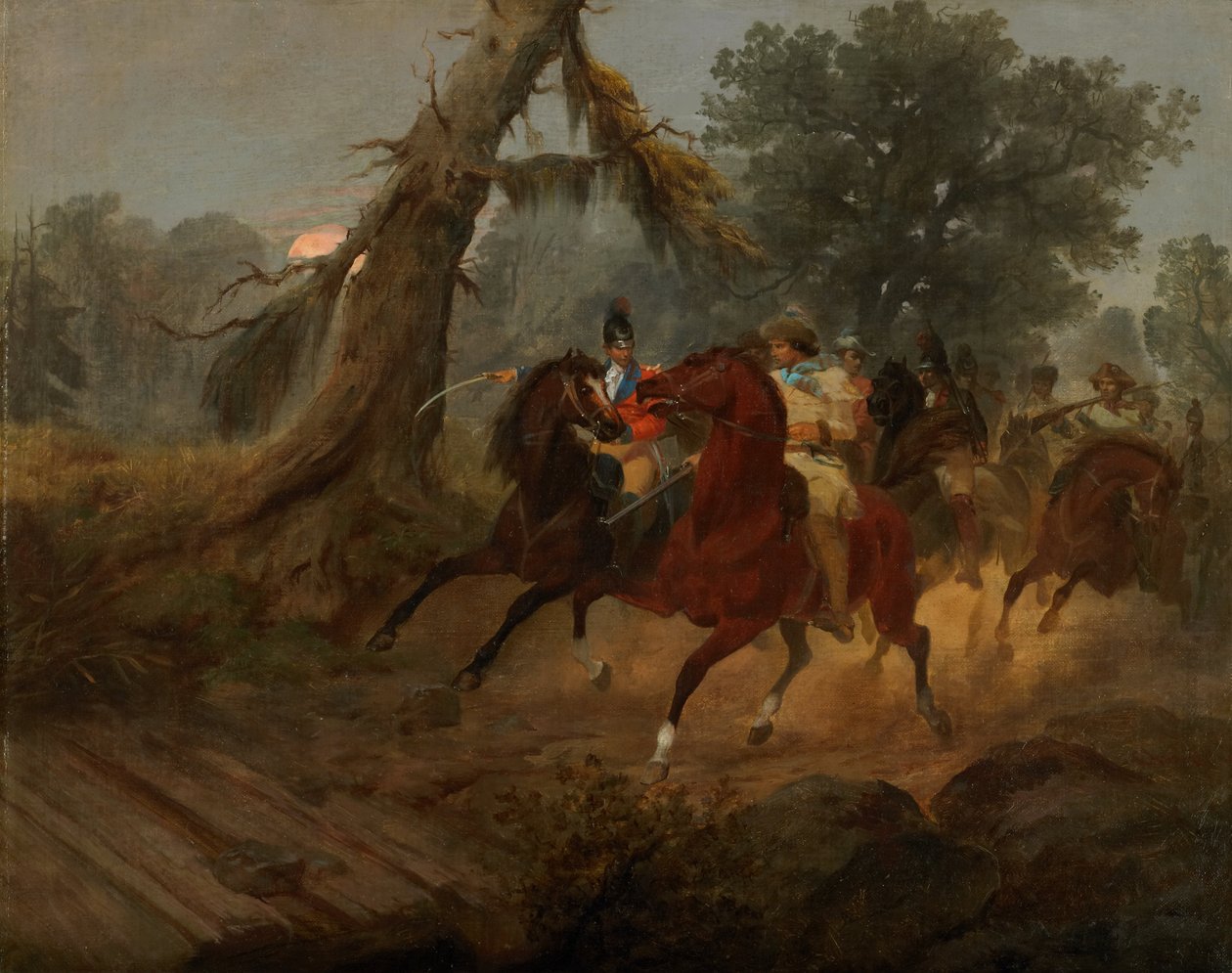 La chevauchée des hommes du général Marion - Alonzo Chappel