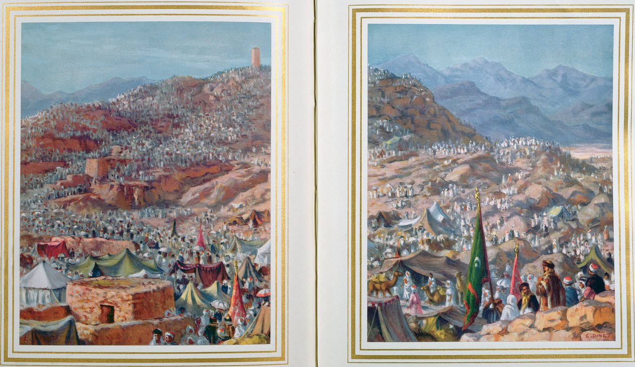 Pèlerins sur le mont Arafat le 9ème jour de Dhul-Hijjah, 1918 - Alphonse Etienne Dinet