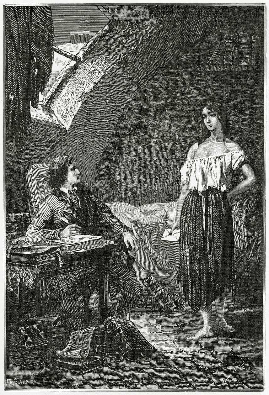 Illustration des Misérables, 19e siècle - Alphonse Marie de Neuville