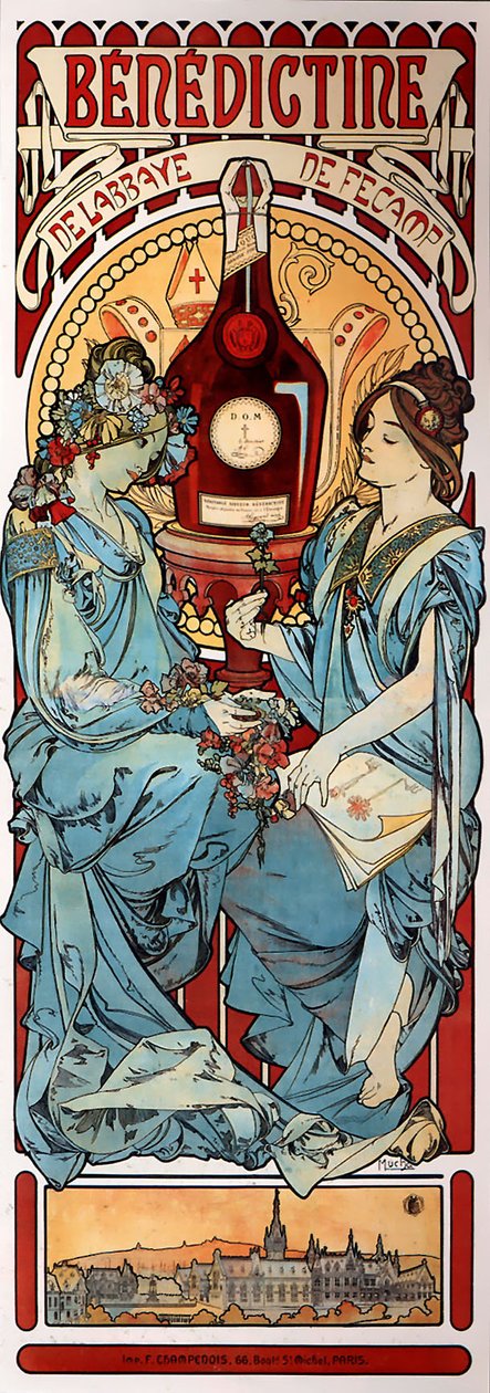 Bénédictins - Alphonse Mucha
