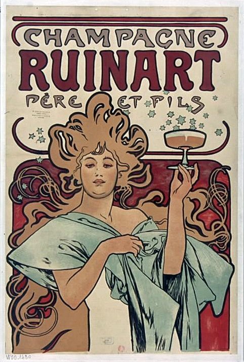 Champagne Ruinart - Alphonse Mucha