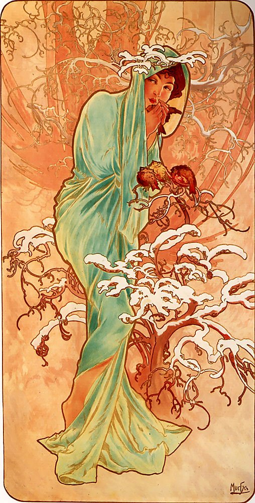 Hiver - Alphonse Mucha