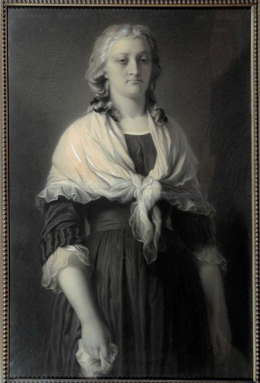 Portrait de la reine Marie-Antoinette (1755-1793) à la Conciergerie - Alphonse François