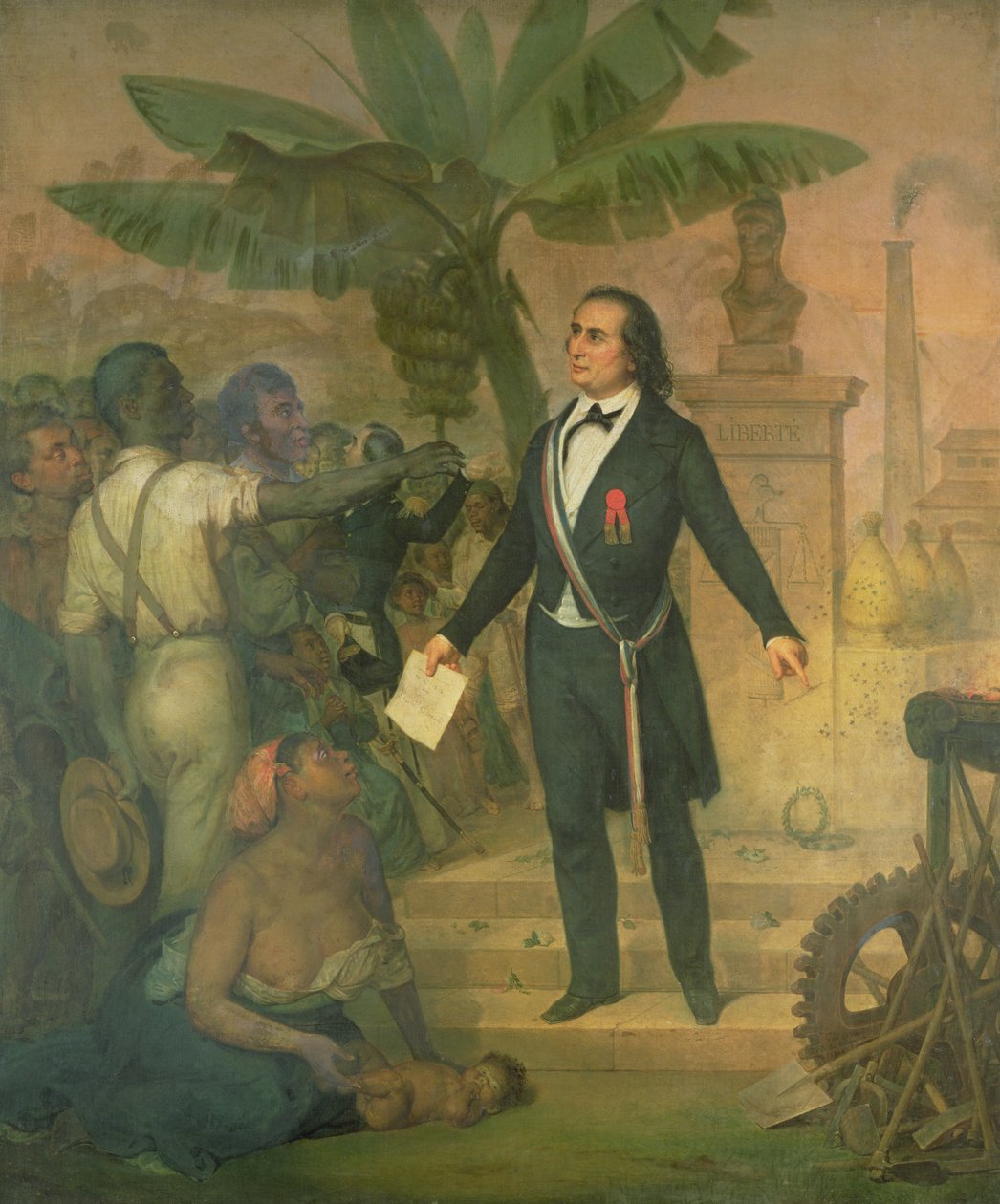 Joseph Napoléon Sébastien Sarda Garriga (1808-77) avec le décret d