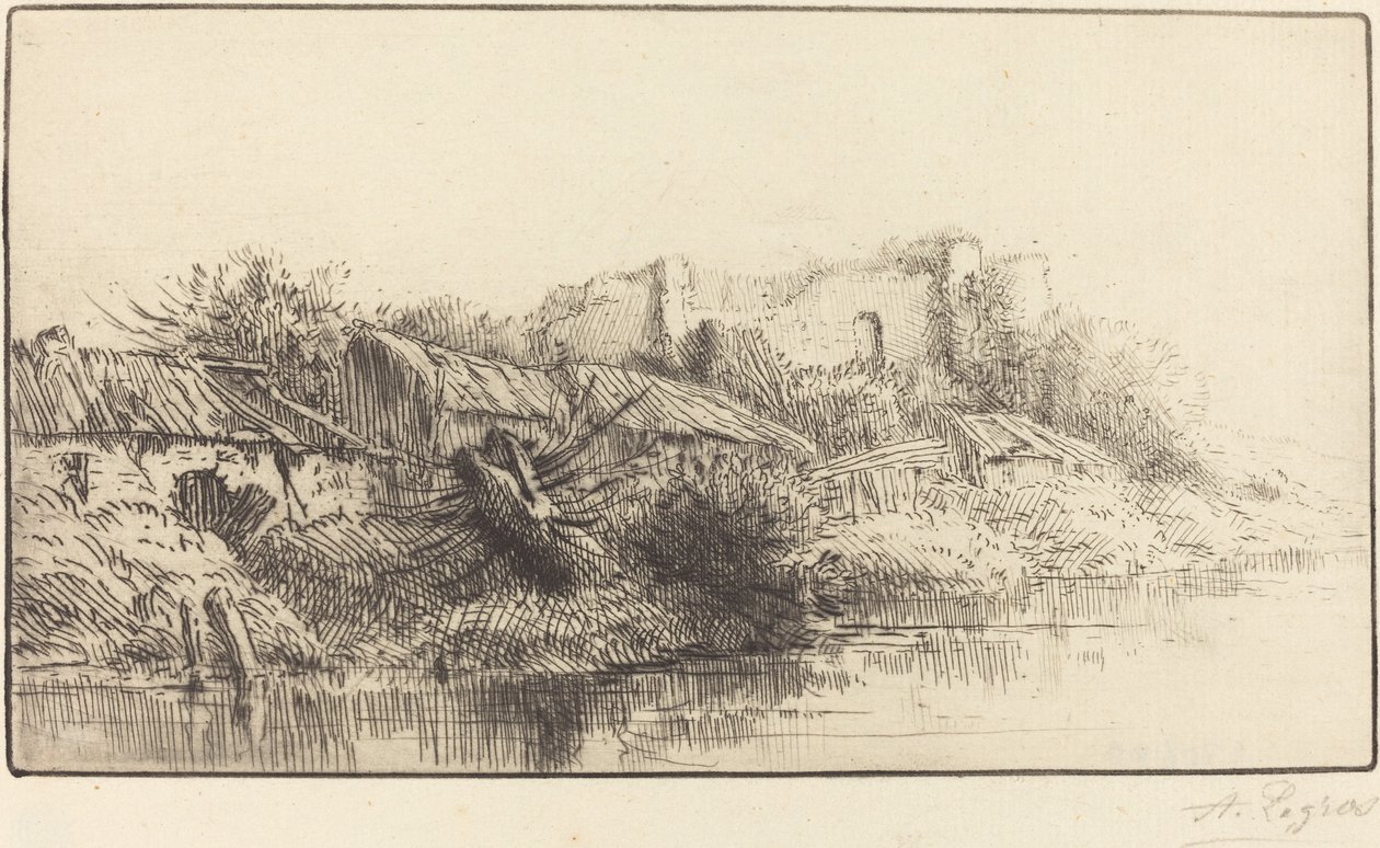 Le village abandonné - Alphonse Legros