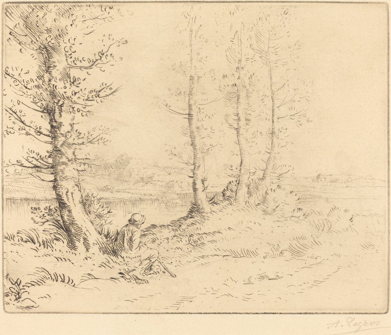Le long de la rivière - Alphonse Legros