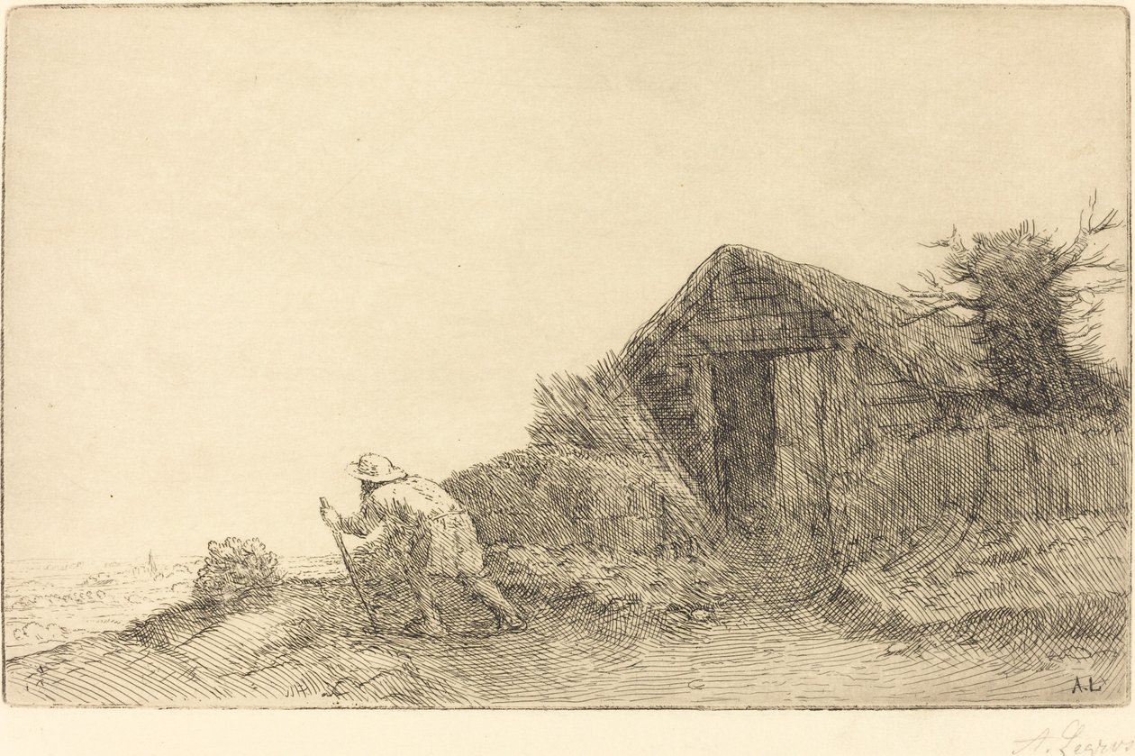 Sur le haut de la colline - Alphonse Legros
