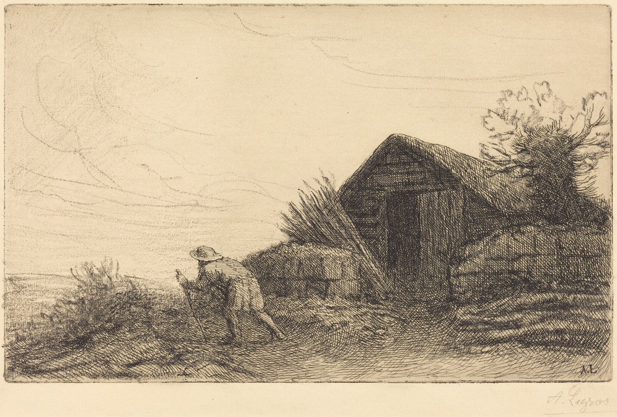 Le long du sommet de la colline - Alphonse Legros
