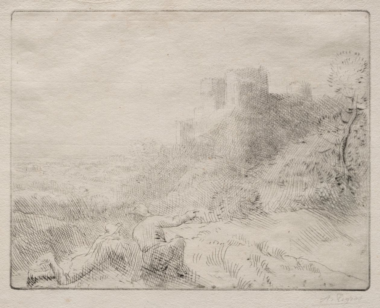Un vieux château - Alphonse Legros