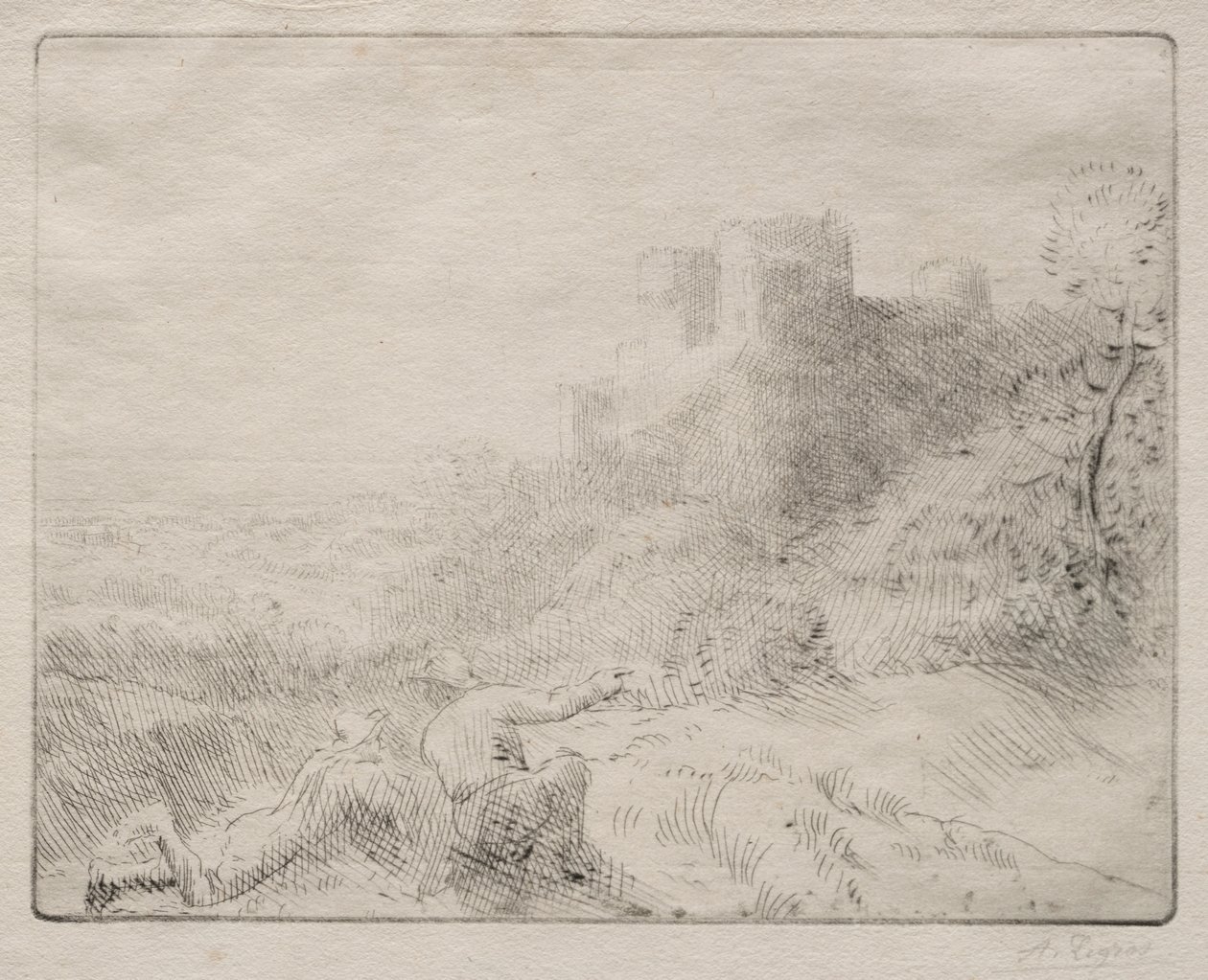 Un vieux château - Alphonse Legros