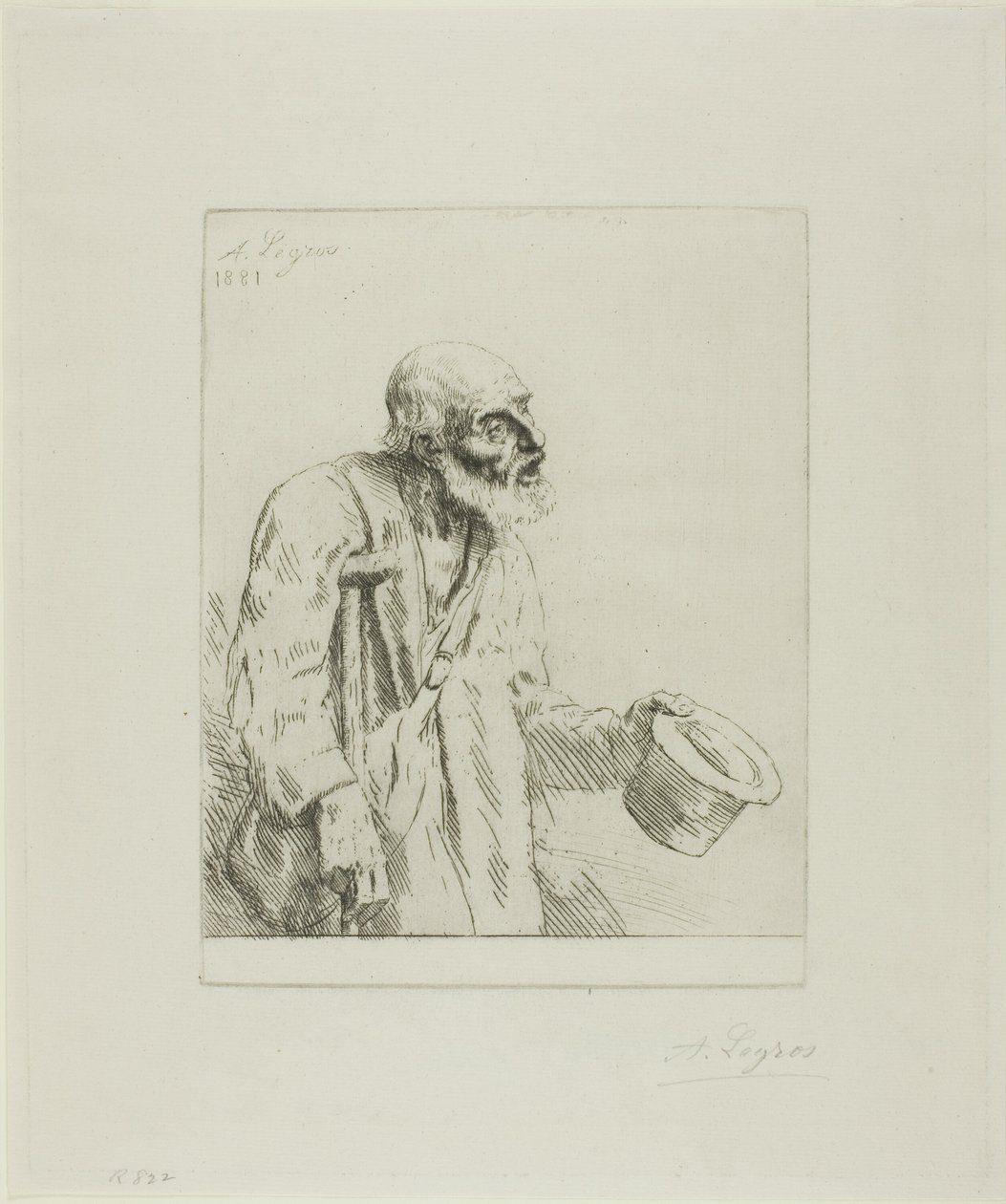 Mendiant avec des béquilles - Alphonse Legros