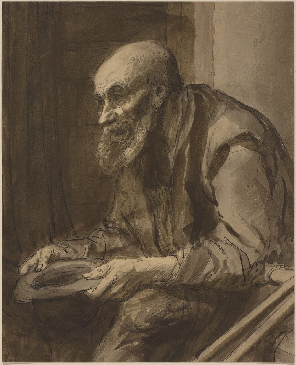Mendiant avec des béquilles - Alphonse Legros