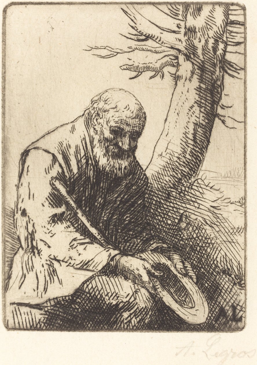 Mendiant avec son chapeau à la main - Alphonse Legros