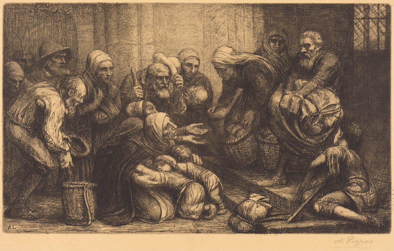 Beggars of Brussels (Les mendiants de Bruges) - Alphonse Legros