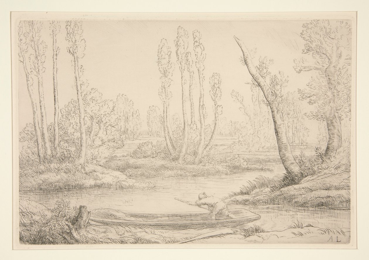 Bords de la Somme près de - Alphonse Legros