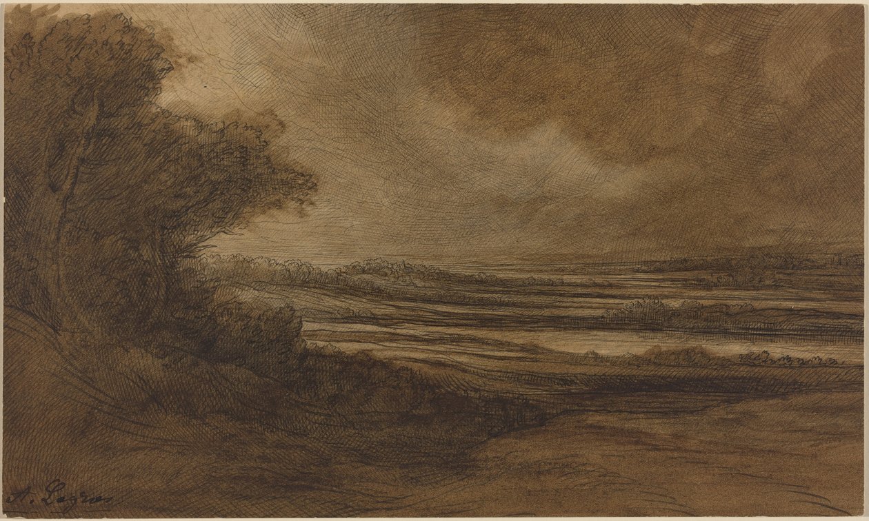 Campagne bourguignonne [recto] - Alphonse Legros
