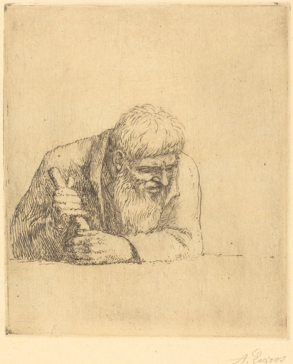 Un curieux - Alphonse Legros