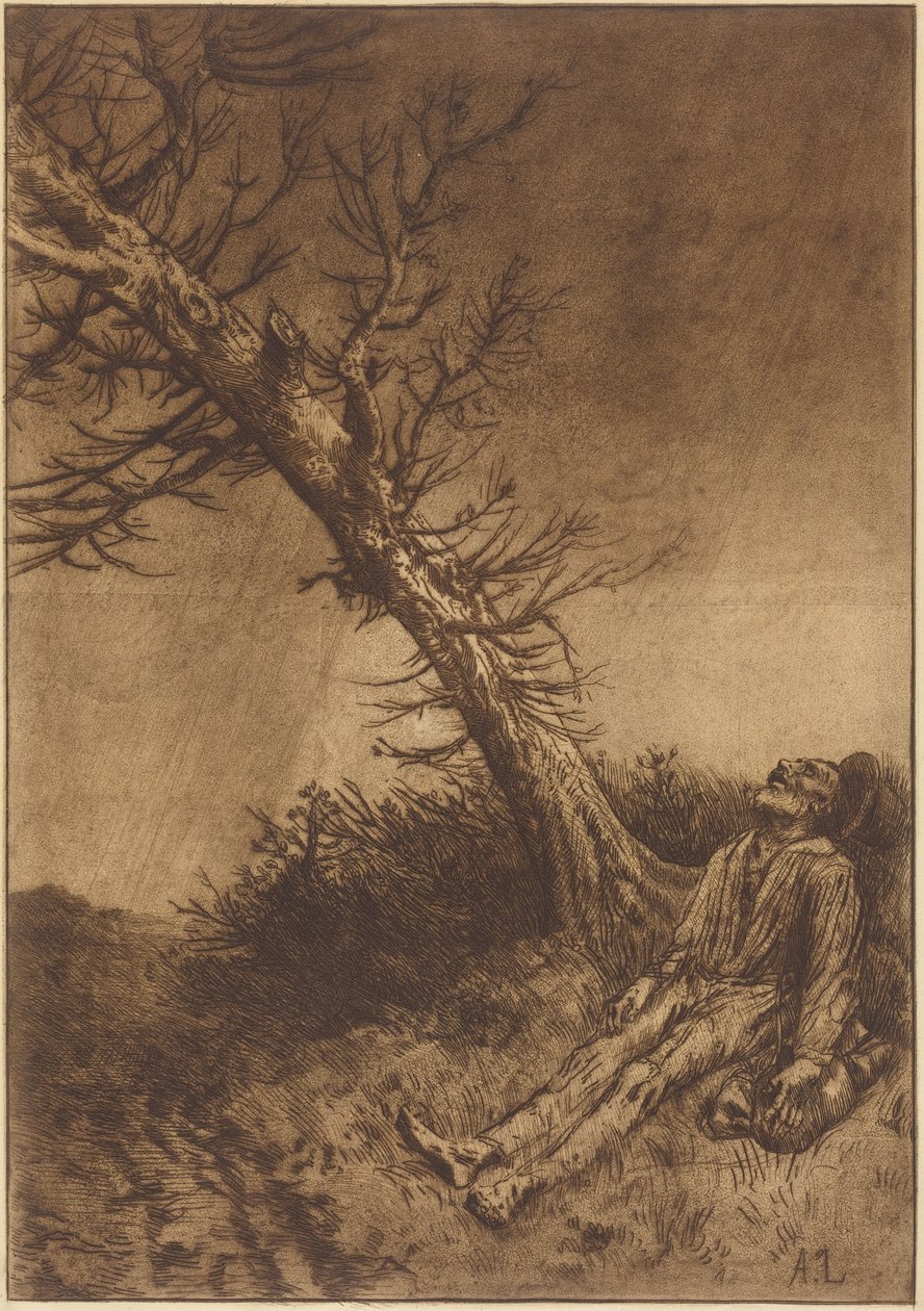 La mort du vagabond - Alphonse Legros