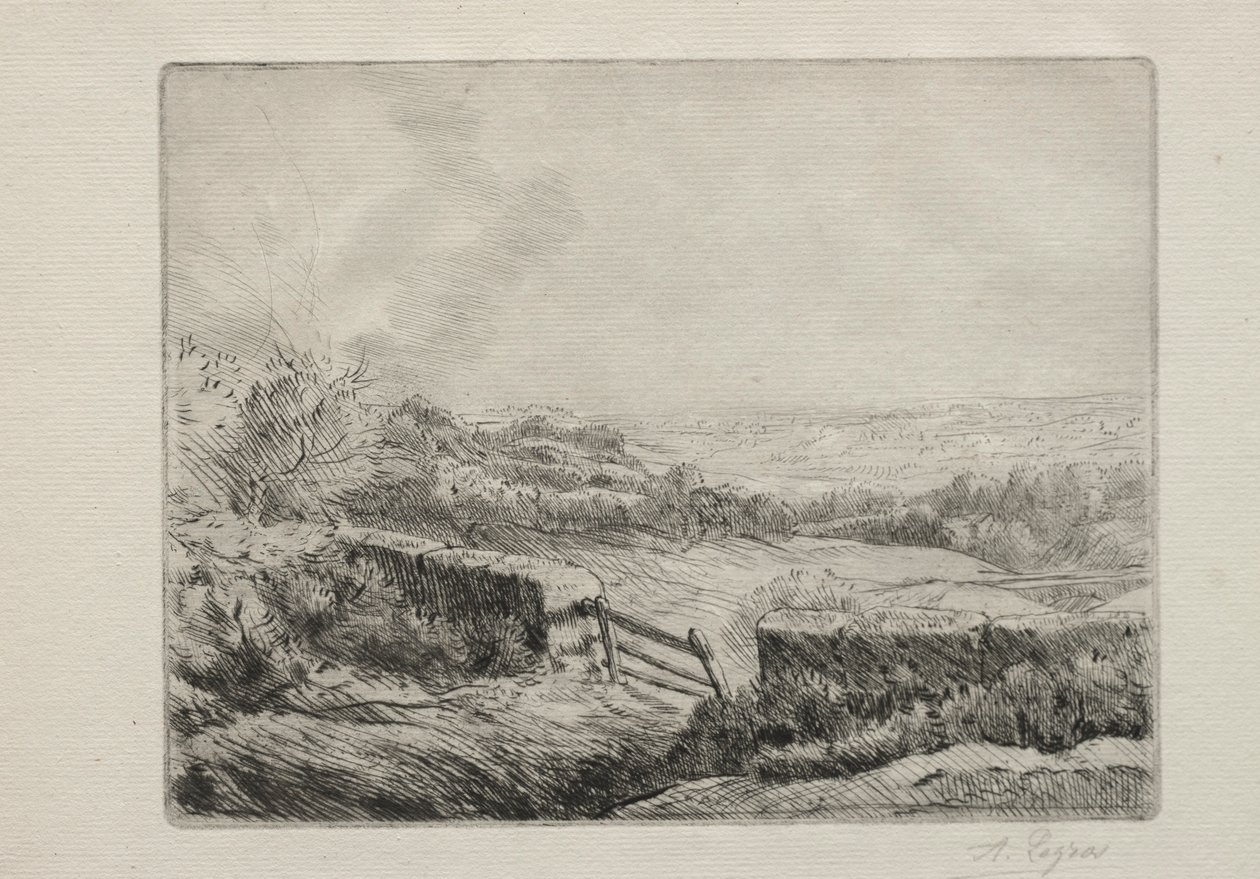Entrée dans le champ - Alphonse Legros