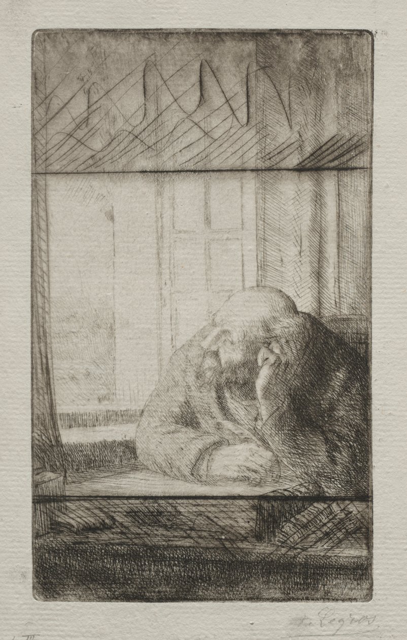 Soirée à la fenêtre - Alphonse Legros