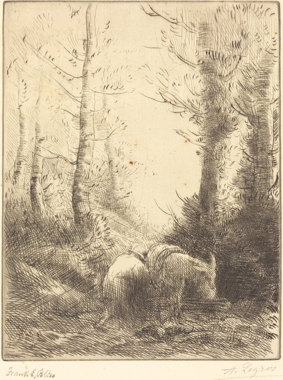 Le fermier et son âne - Alphonse Legros