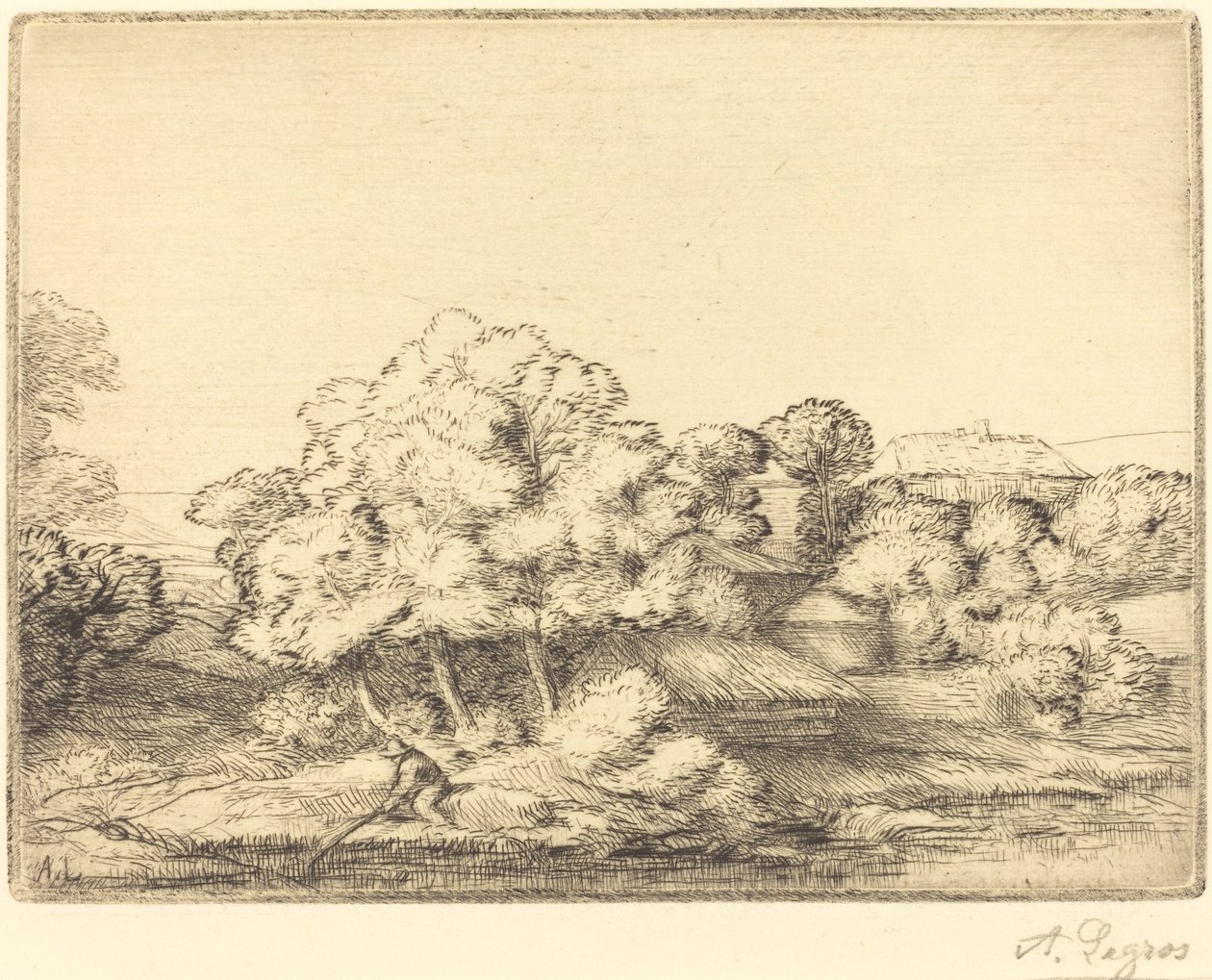 Le hameau près du lac - Alphonse Legros