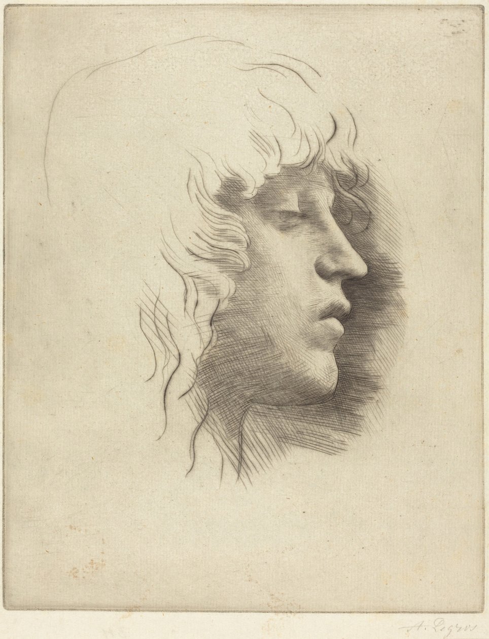 Head of a Young Girl (Tete de jeune fille) - Alphonse Legros