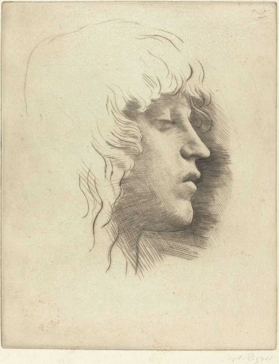 Tête de jeune fille - Alphonse Legros