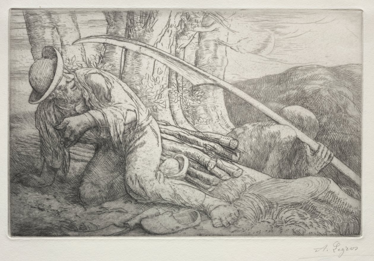 La Mort et le Bûcheron (5ème planche) - Alphonse Legros