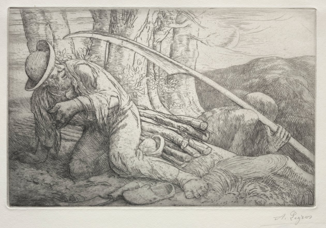 La Mort et le Bûcheron 5e Planche - Alphonse Legros