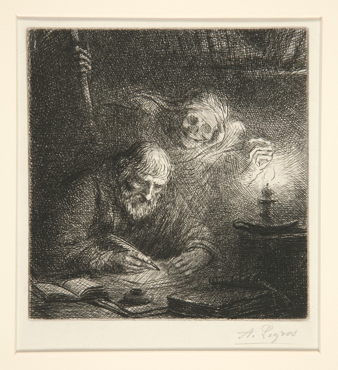 La Mort et le Philosophe - Alphonse Legros