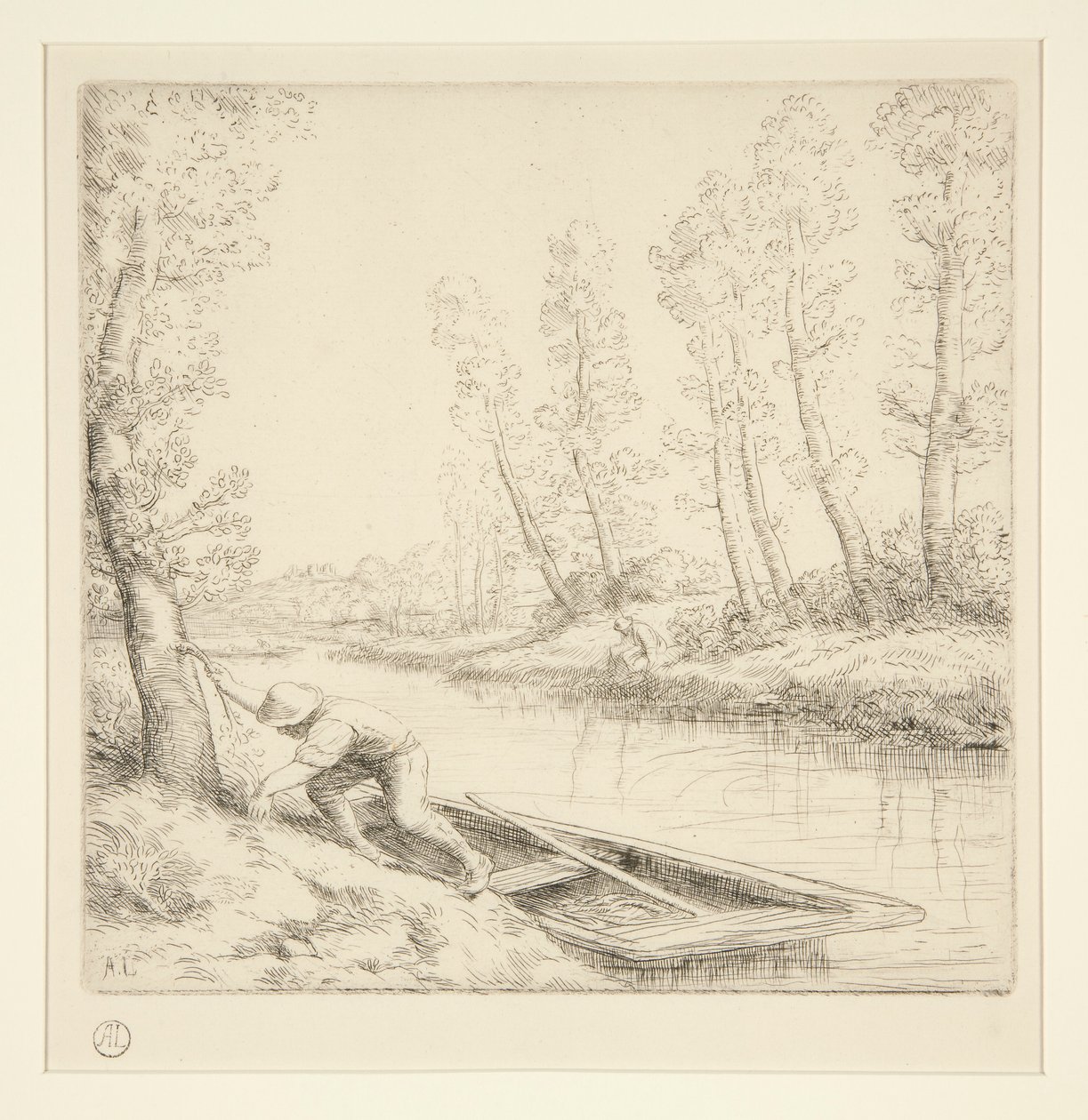 Le matin sur la rivière - Alphonse Legros