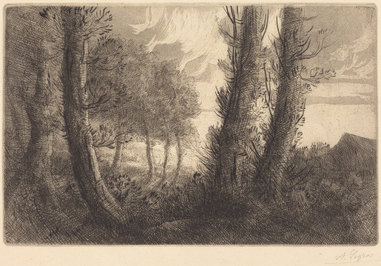 Paysage - Alphonse Legros