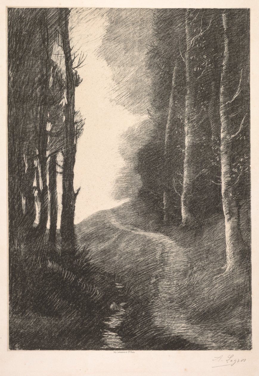 Paysage à Bouleaux - Alphonse Legros