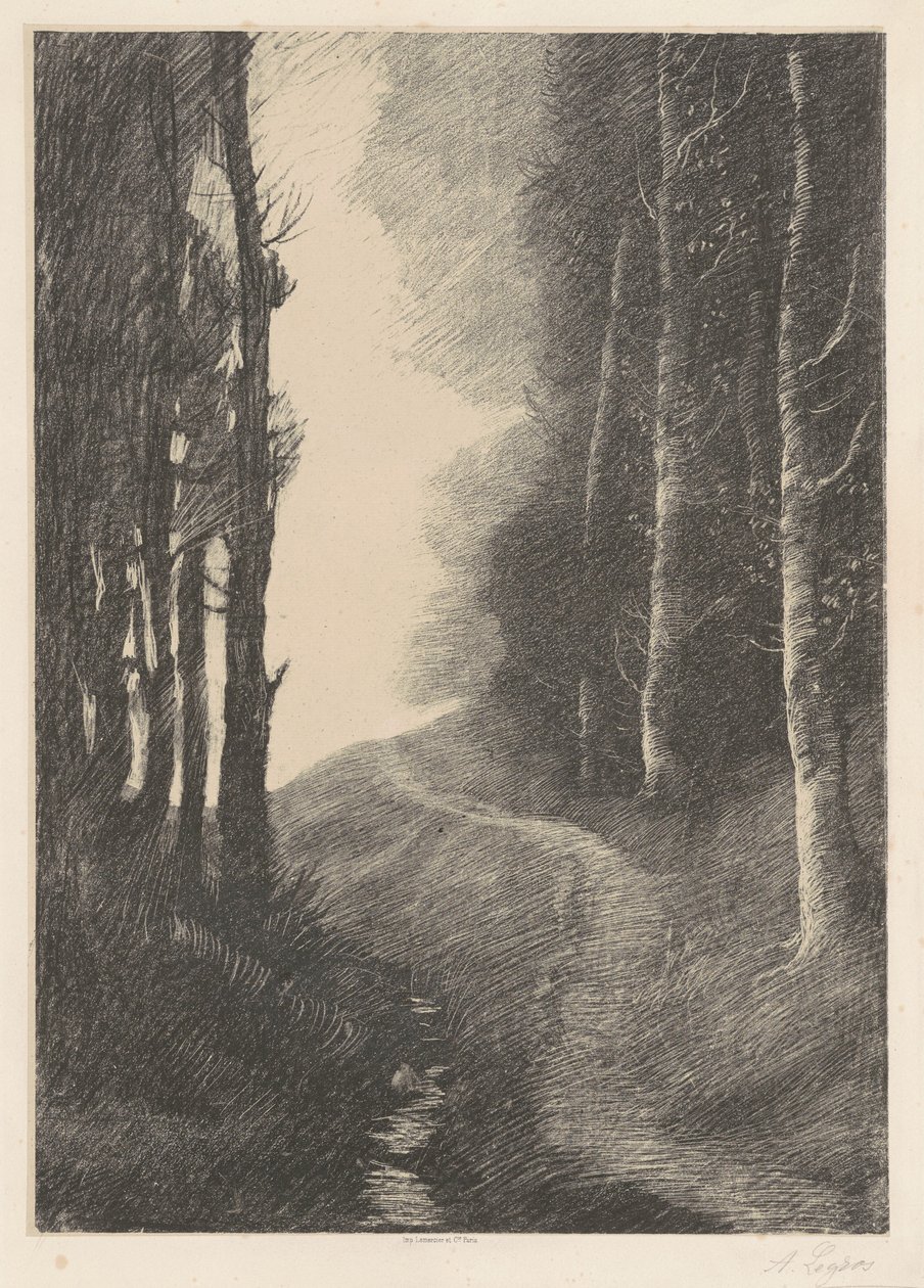 Landscape with Birch Trees (Le Paysage aux Bouleaux) - Alphonse Legros